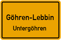 Seegasse in Göhren-LebbinUntergöhren
