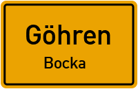 Straßen in Göhren Bocka