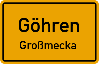Straßen in Göhren Großmecka