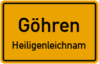 Straßen in Göhren Heiligenleichnam