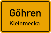 Straßen in Göhren Kleinmecka
