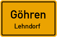 Straßen in Göhren Lehndorf