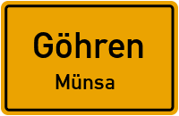 Straßen in Göhren Münsa