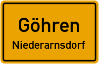 Straßen in Göhren Niederarnsdorf