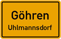 Straßen in Göhren Uhlmannsdorf