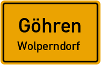 Straßen in Göhren Wolperndorf