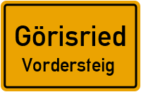 Am Hohenberg in GörisriedVordersteig