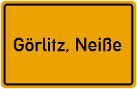 City Sign Görlitz, Neiße