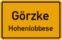 Dorfstraße in GörzkeHohenlobbese