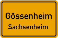 Wernfelder Straße in 97780 Gössenheim (Sachsenheim)