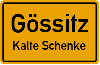 Ortsstraße in GössitzKalte Schenke