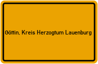 City Sign Göttin, Kreis Herzogtum Lauenburg