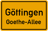 Alte-Wollenweber-Weg in GöttingenGoethe-Allee