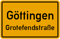 Wartbergweg in GöttingenGrotefendstraße