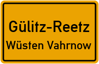 Gülitzer Straße in Gülitz-ReetzWüsten Vahrnow