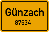 Straßen in 87634 Günzach