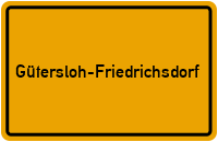 Ortsschild Gütersloh-Friedrichsdorf