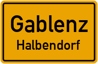 Dorfstraße in GablenzHalbendorf