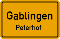 Straßen in Gablingen Peterhof