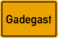 Ortsschild von Gemeinde Gadegast in Sachsen-Anhalt