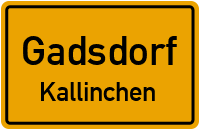 Straßen in Gadsdorf Kallinchen