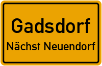 Straßen in Gadsdorf Nächst Neuendorf