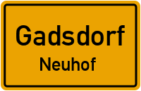 Straßen in Gadsdorf Neuhof