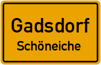 Straßen in Gadsdorf Schöneiche
