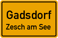 Straßen in Gadsdorf Zesch am See