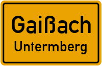 Straßenverzeichnis Gaißach Untermberg