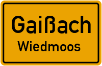 Straßenverzeichnis Gaißach Wiedmoos