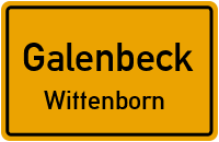 Burgstraße in GalenbeckWittenborn