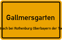 Zum Bahnhof in GallmersgartenSteinach bei Rothenburg Oberbayern der Tauber