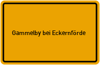 Ortsschild Gammelby bei Eckernförde