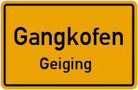 Straßen in Gangkofen Geiging
