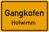 Straßenverzeichnis Gangkofen Hofwimm