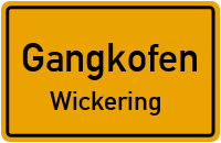 Straßen in Gangkofen Wickering
