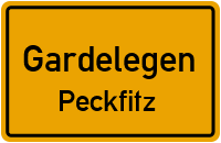 Straßenverzeichnis Gardelegen Peckfitz
