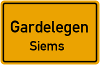 Straßenverzeichnis Gardelegen Siems