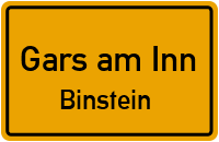 Straßenverzeichnis Gars am Inn Binstein