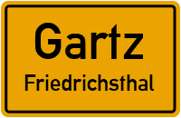 Försterweg in GartzFriedrichsthal