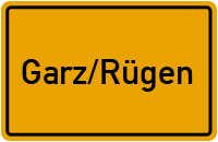 City Sign Garz/Rügen