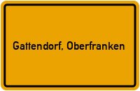 City Sign Gattendorf, Oberfranken