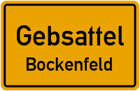 Straßenverzeichnis Gebsattel Bockenfeld