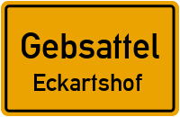 Straßen in Gebsattel Eckartshof