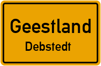 Straßenverzeichnis Geestland Debstedt