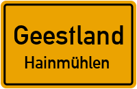 Straßenverzeichnis Geestland Hainmühlen