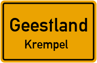 Hauptstraße in GeestlandKrempel