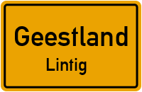 Straßenverzeichnis Geestland Lintig