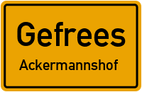 Straßenverzeichnis Gefrees Ackermannshof
